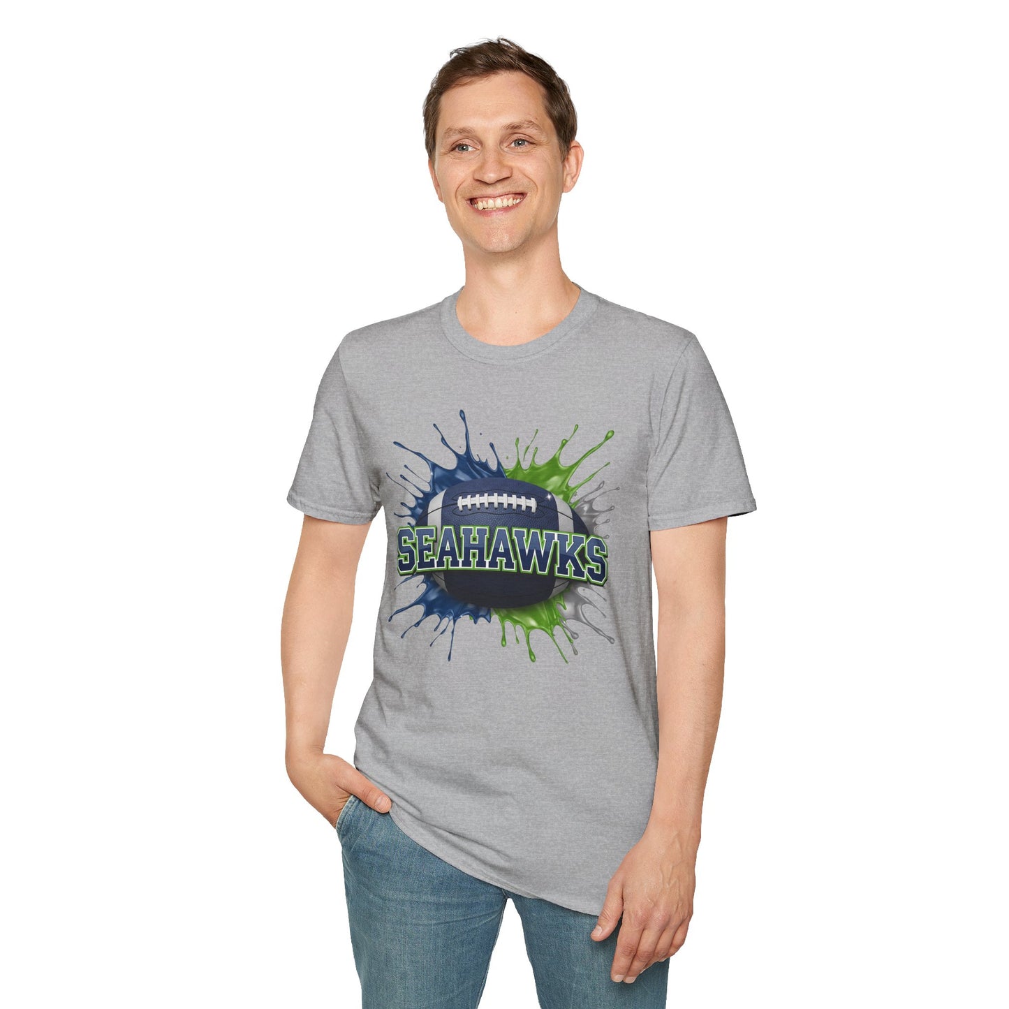 Seattle Football Unisex T-Shirt, Seattle Team Tee, Football Gift for Seattle Fans, Game Day Shirt, Sports Fan Apparel Football