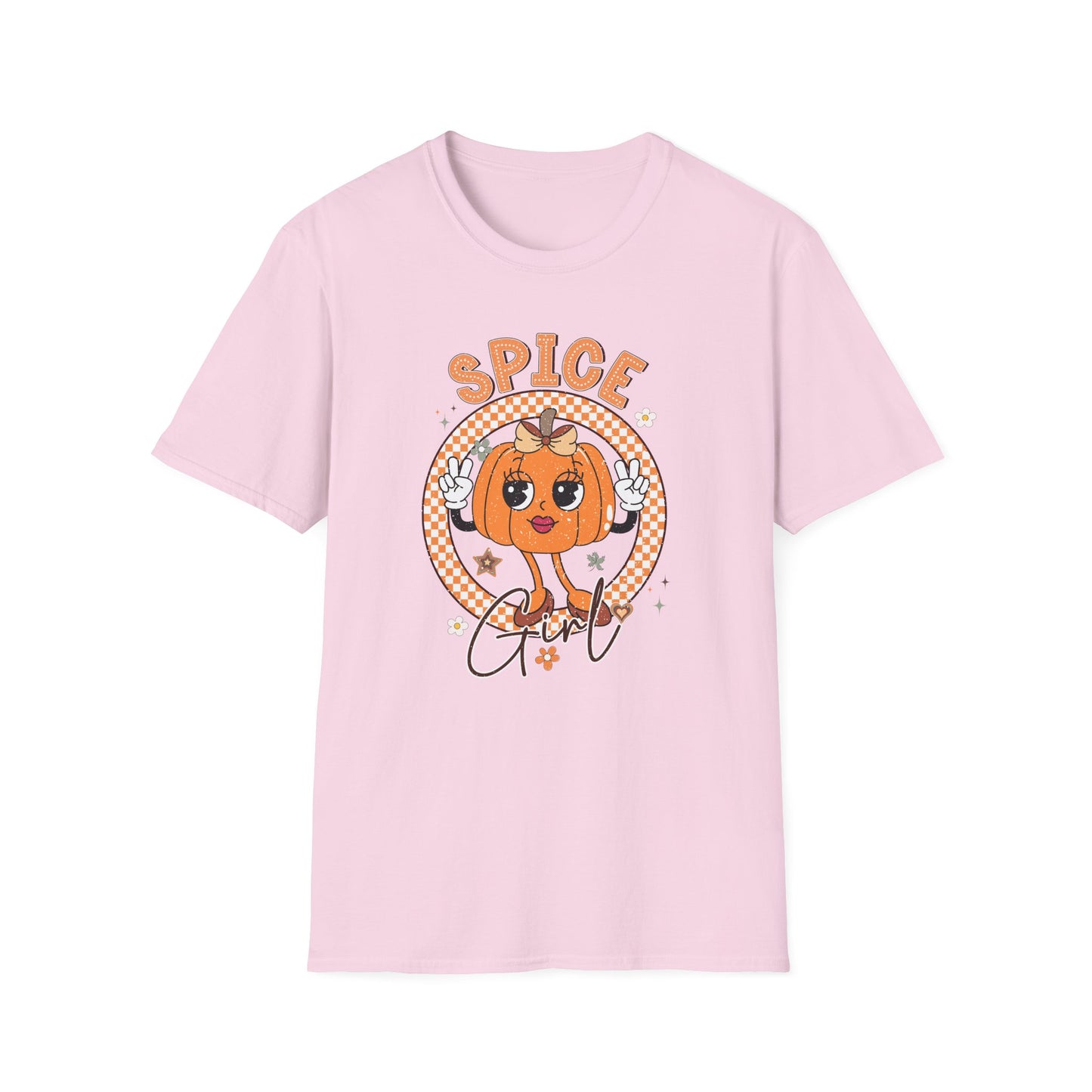 Spice Girl Pumpkin Fall T-Shirt - Cute Women's Autumn Tee, Thanksgiving Shirt, Lady Pumpkin Spice Girl Tee, Cozy Fall Tee for Her