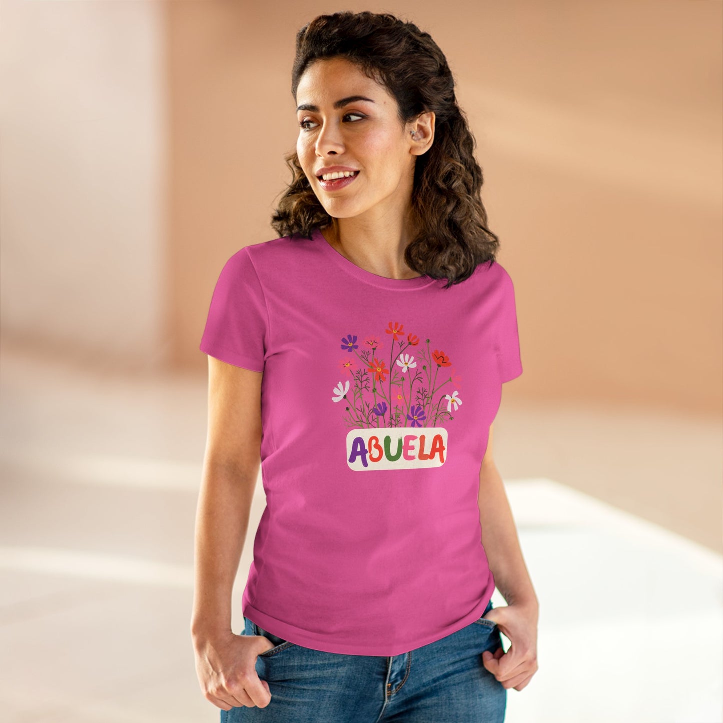 Abuela con Flores Shirt, Gift for Grandma, Gift for Abuela, Mothers Day Gift, Dia de las madres regalo, Abuela Gifts, Gift for Mom