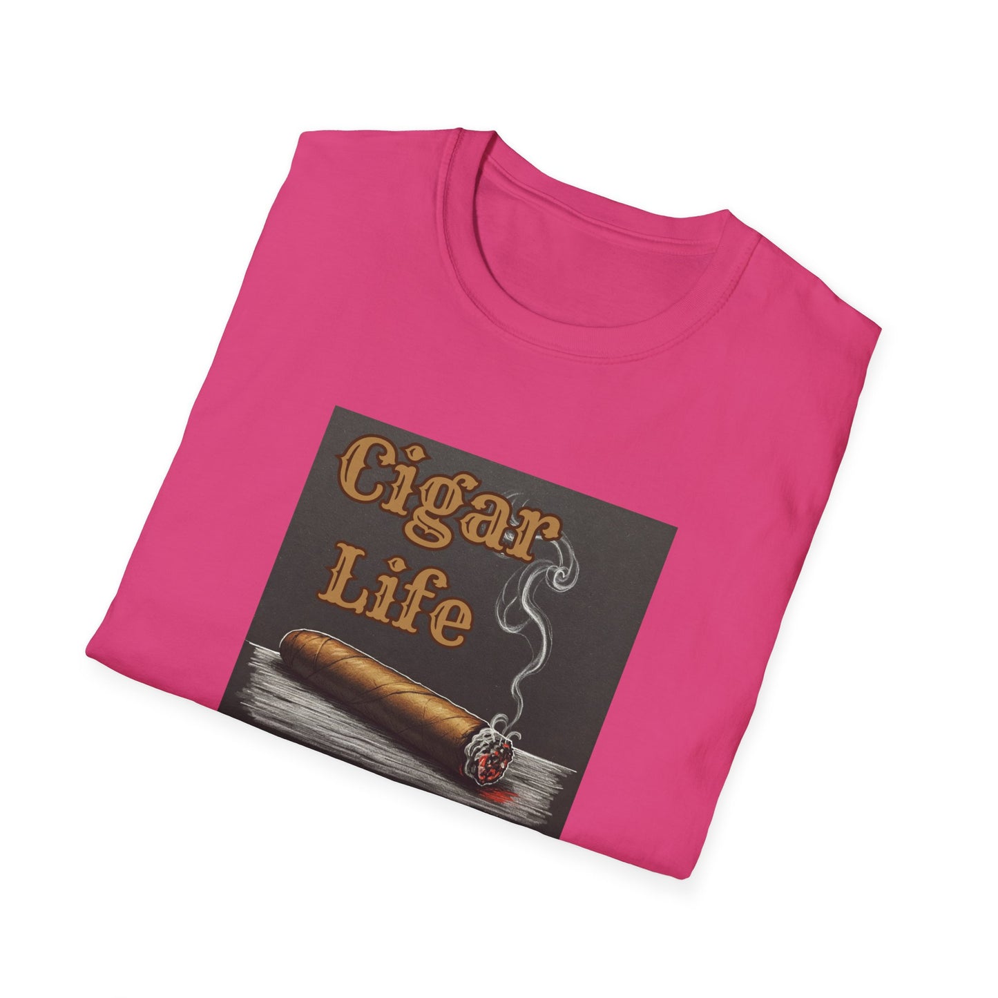 Cigar Life Unisex T-Shirt, BBQ Pool Party Shirt, Fathers Day Gift, Relaxation Leisure, Cigar lover Gift, Grandpa Gift