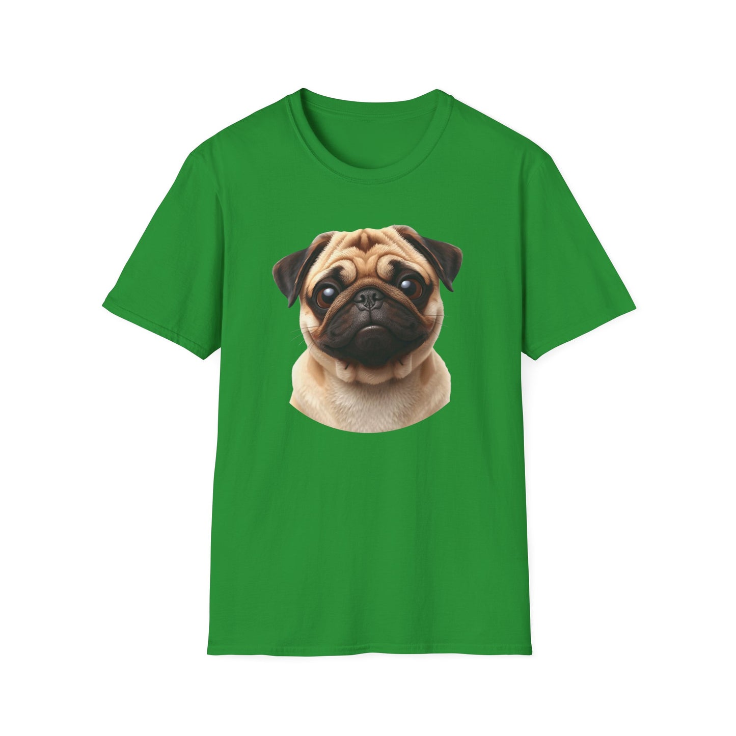 Pug Dog Portrait Shirt – Pug Dog Lover Gift, Cute Dog Mom Tee, Dog Dad Shirt, Pet Breed Apparel