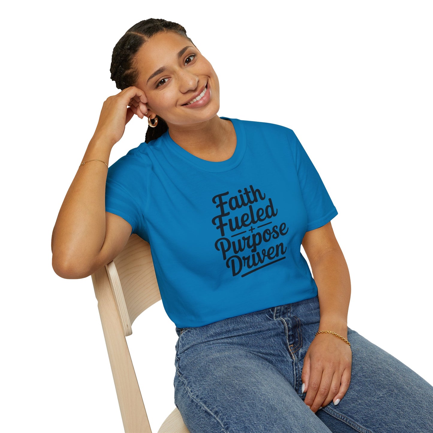Faith Fueled Purpose Driven T-Shirt – Inspirational Christian Shirt, Motivational Faith Tee for Women & Men