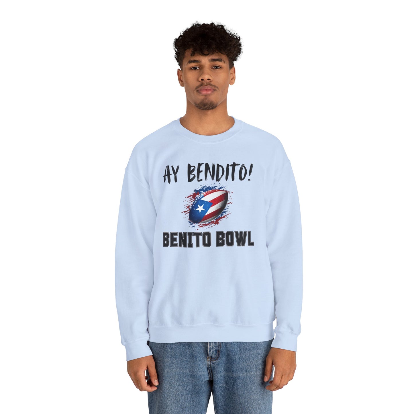 Ay Bendito! Benito Bowl Sweatshirt, Halftime Benito Shirt, Football Fan Gift, Benito Sweatshirt, Puerto Rico Heritage Boriqua Pride Gift