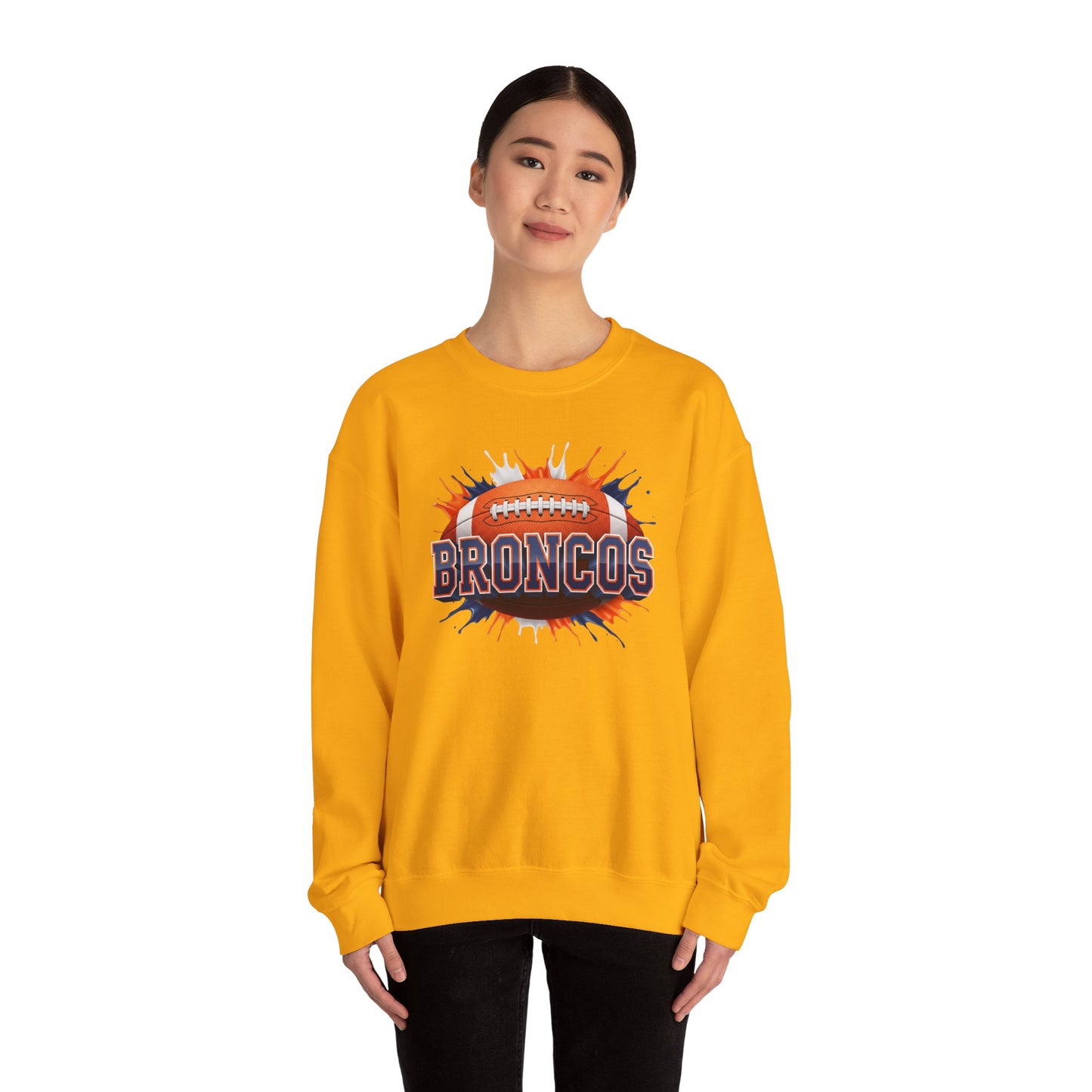 Denver Football Sweatshirt, Denver Team Sweatshirt, Football Gift for Denver Fans, Game Day Sports Fan Football Apparel