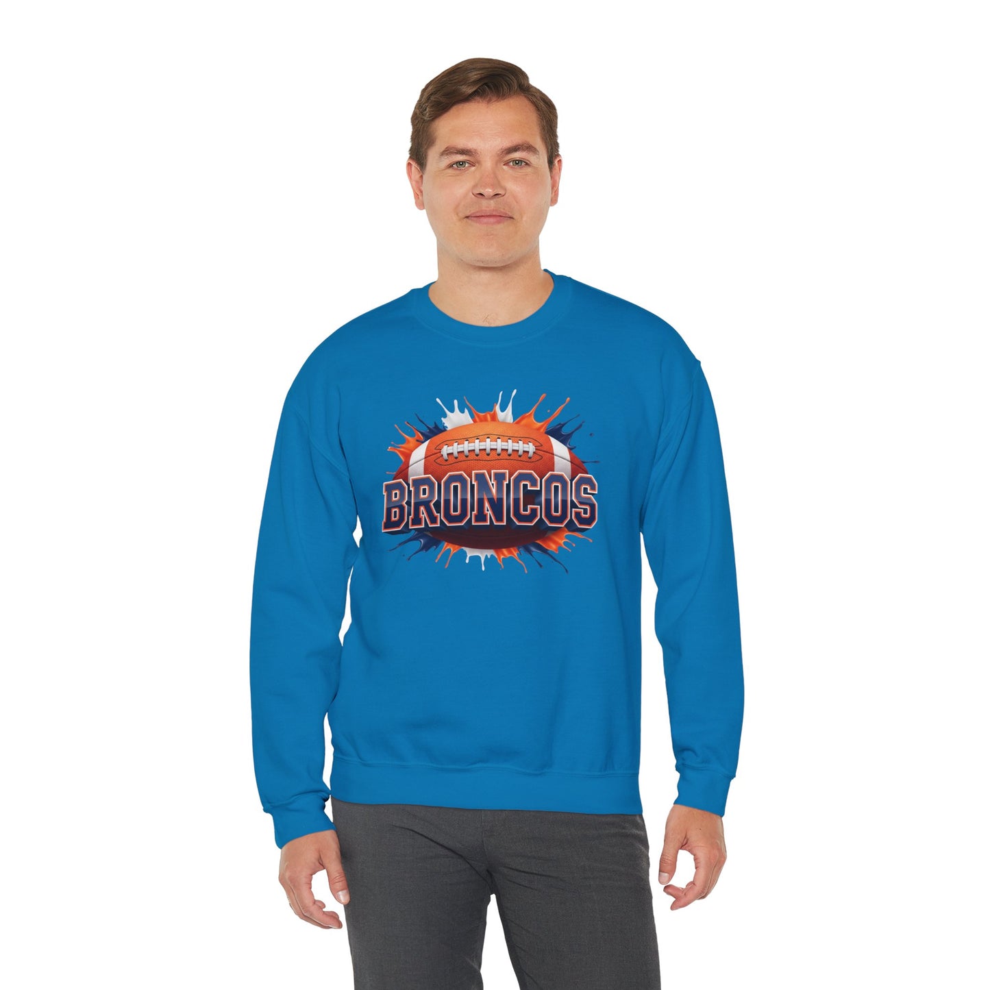 Denver Football Sweatshirt, Denver Team Sweatshirt, Football Gift for Denver Fans, Game Day Sports Fan Football Apparel