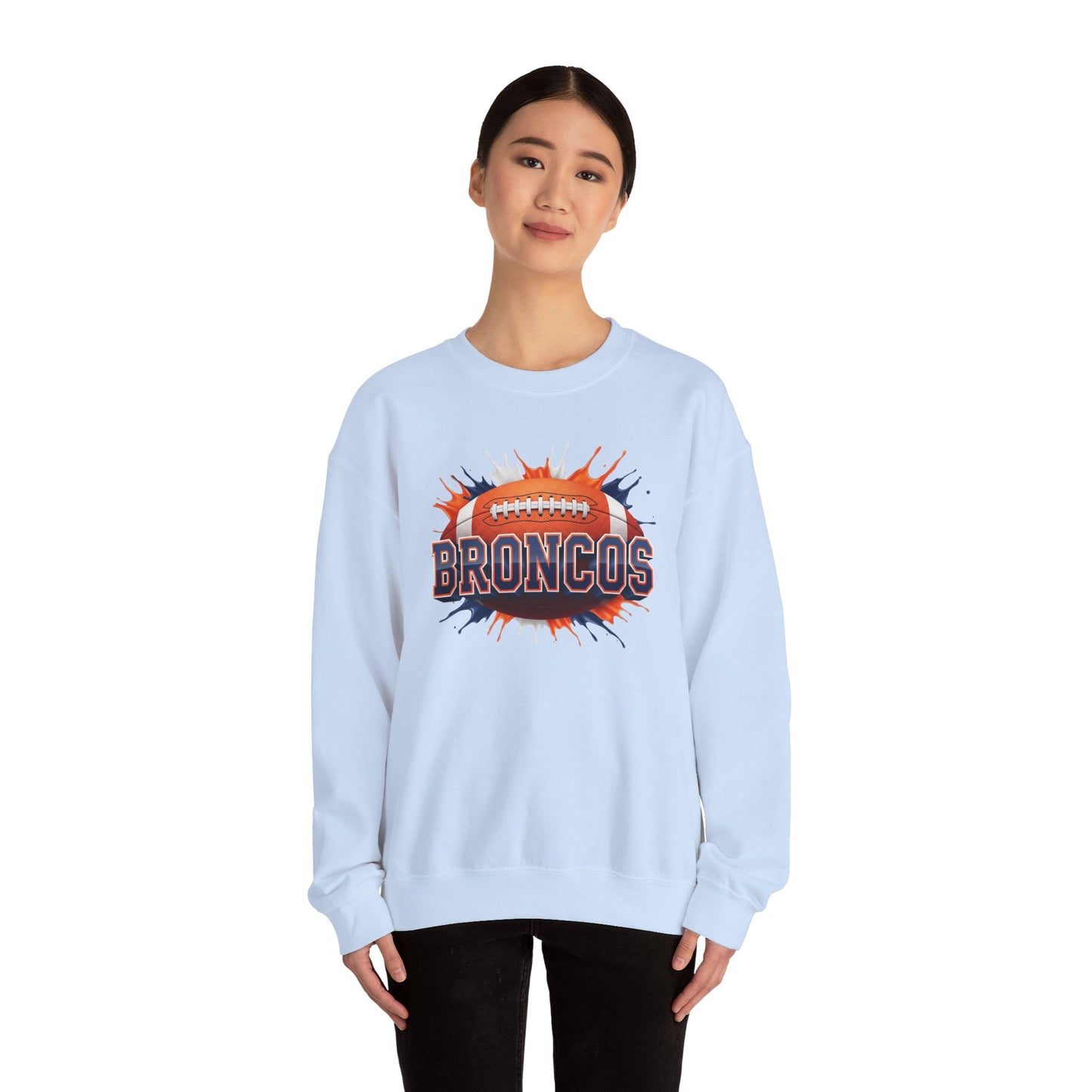 Denver Football Sweatshirt, Denver Team Sweatshirt, Football Gift for Denver Fans, Game Day Sports Fan Football Apparel