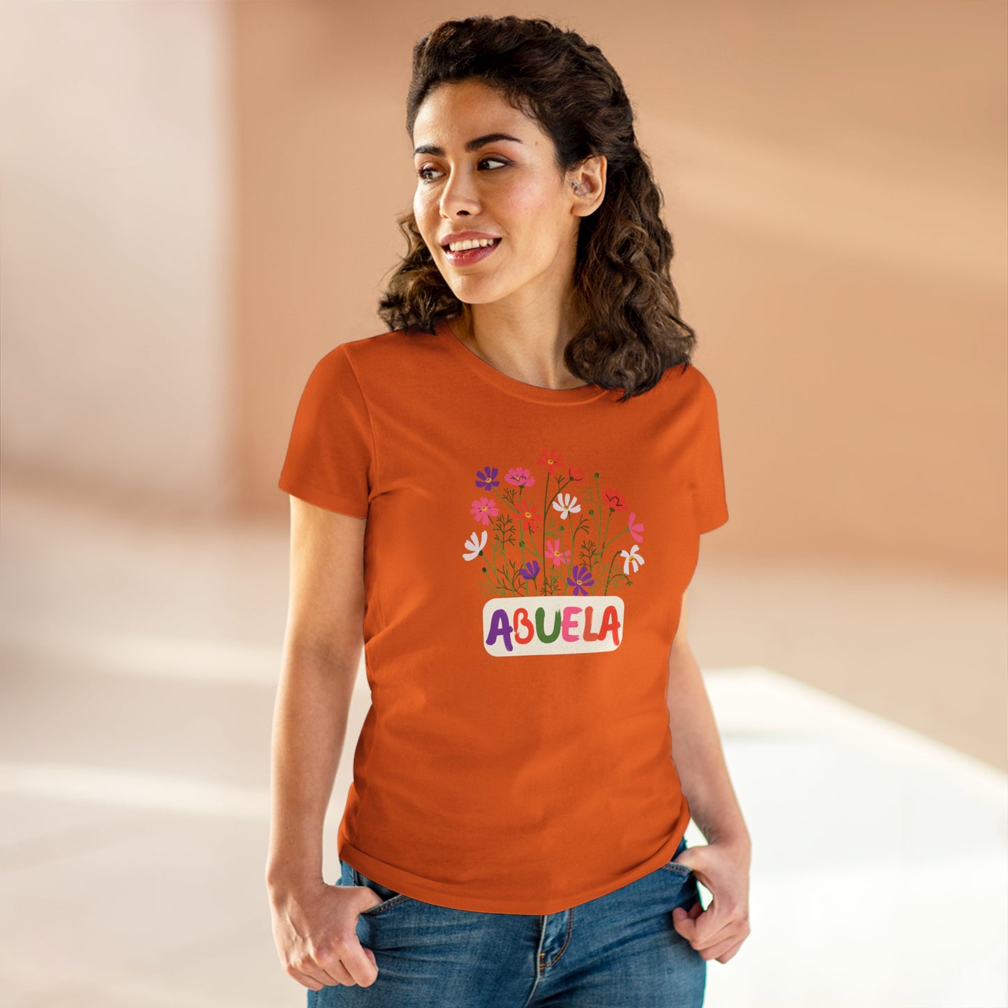 Abuela con Flores Shirt, Gift for Grandma, Gift for Abuela, Mothers Day Gift, Dia de las madres regalo, Abuela Gifts, Gift for Mom