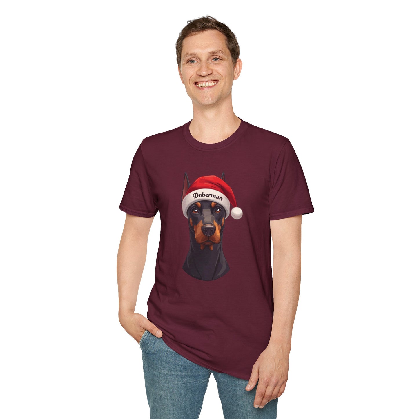Doberman Dog Portrait Shirt – Doberman Dog Lover Gift, Cute Dog Mom Tee, Dog Dad Shirt, Pet Breed Apparel