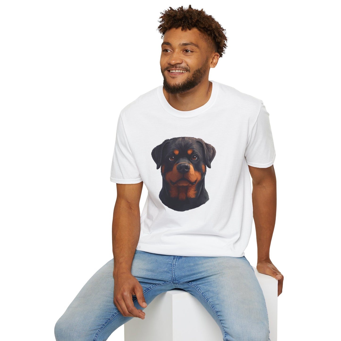 Rottweiler Dog Portrait Shirt – Rottweiler Dog Lover Gift, Cute Dog Mom Tee, Dog Dad Shirt, Pet Breed Apparel