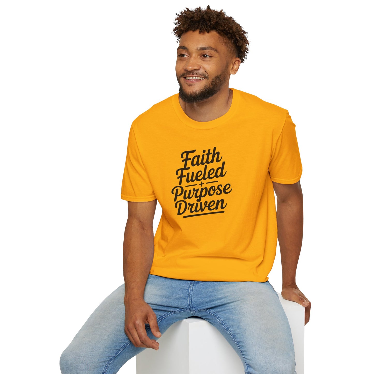 Faith Fueled Purpose Driven T-Shirt – Inspirational Christian Shirt, Motivational Faith Tee for Women & Men