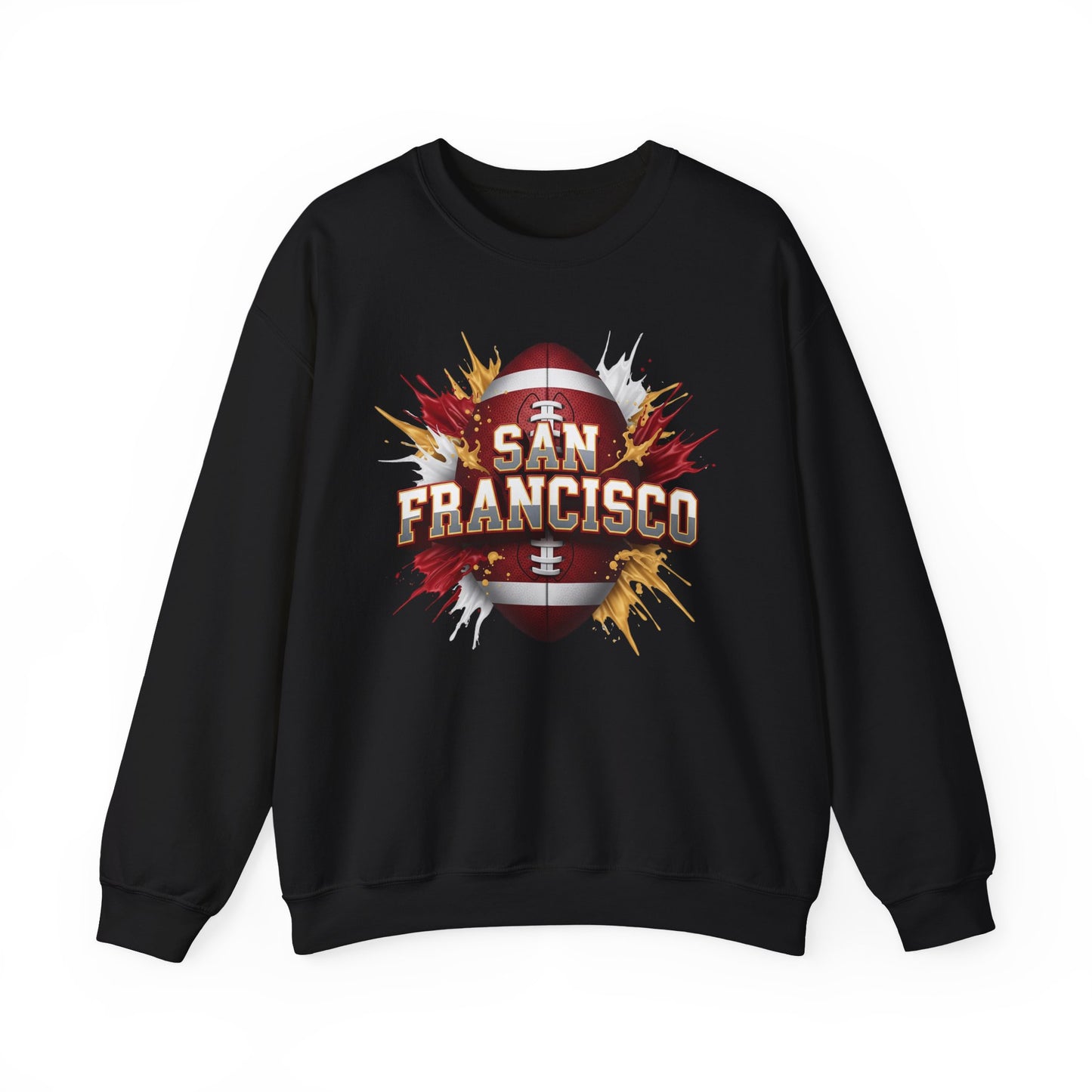 San Francisco Football Sweatshirt, San Francisco Team Sweatshirt, Football Gift for San Fran Fans, Game Day Fan Apparel, Football Fan Gift