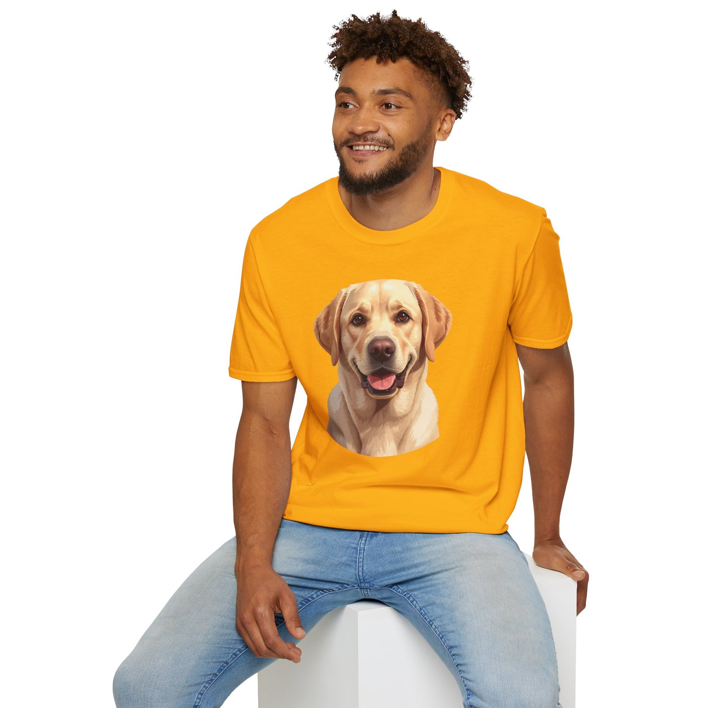 Labrador Retriever Dog Portrait Shirt – Lab Dog Lover Gift, Cute Dog Mom Tee, Dog Dad Shirt, Pet Breed Apparel