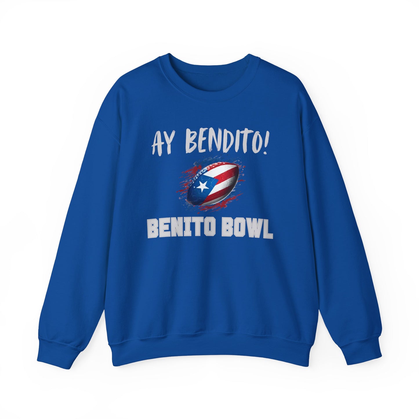 Ay Bendito! Benito Bowl Sweatshirt, Halftime Benito Shirt, Football Fan Gift, Benito Sweatshirt, Puerto Rico Heritage Boriqua Pride Gift