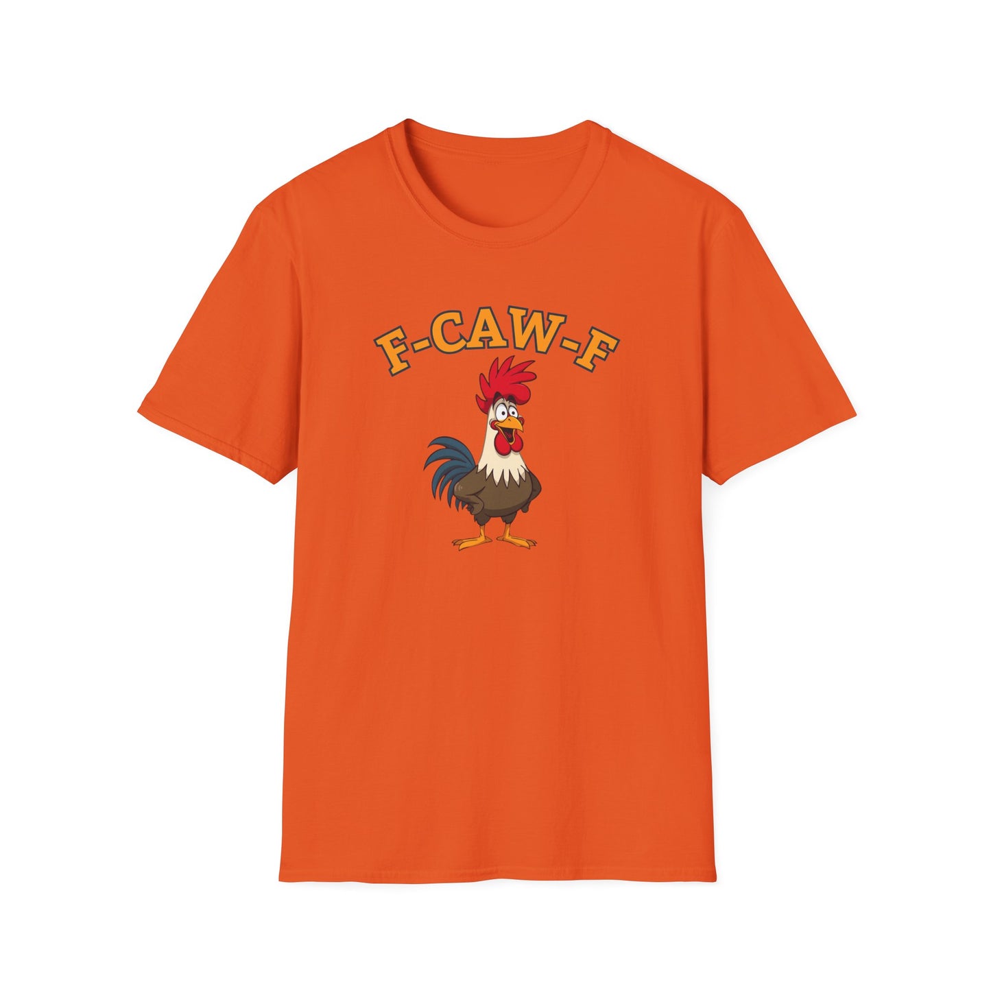 Funny F-CAW-F Rooster T-Shirt, Rooster Lover Shirt, Chicken Tee, Humorous Top, Fun Bird Apparel, Gift for him, Gift for her, Funny Shirt