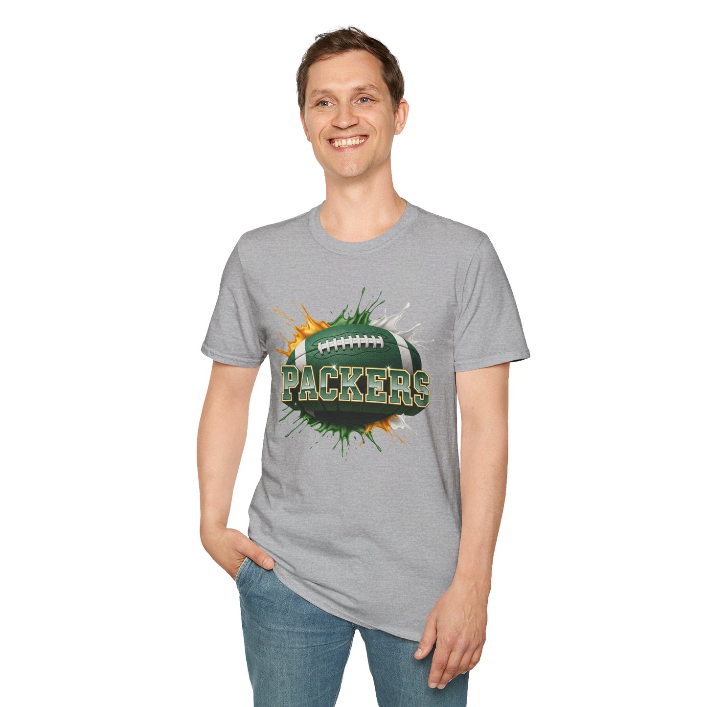 Green Bay Football Unisex T-Shirt, Green Bay Team Tee, Football Gift for Green Bay Fans, Game Day Shirt, Sports Fan Apparel Football Tee