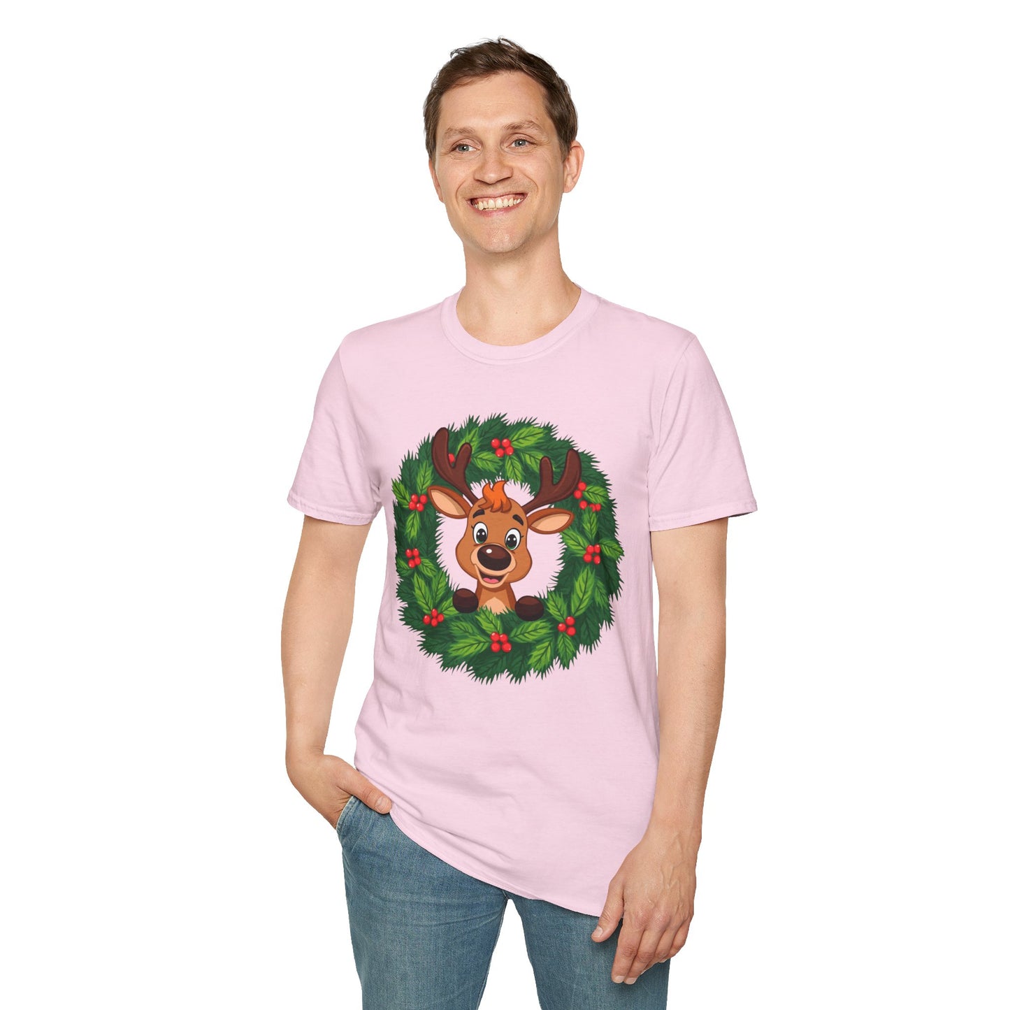 Reindeer in the Wreath Shirt, Family Christmas Shirts, Christmas T Shirt, Holiday Shirt, Cute Xmas Shirt for the family, Holiday Gift