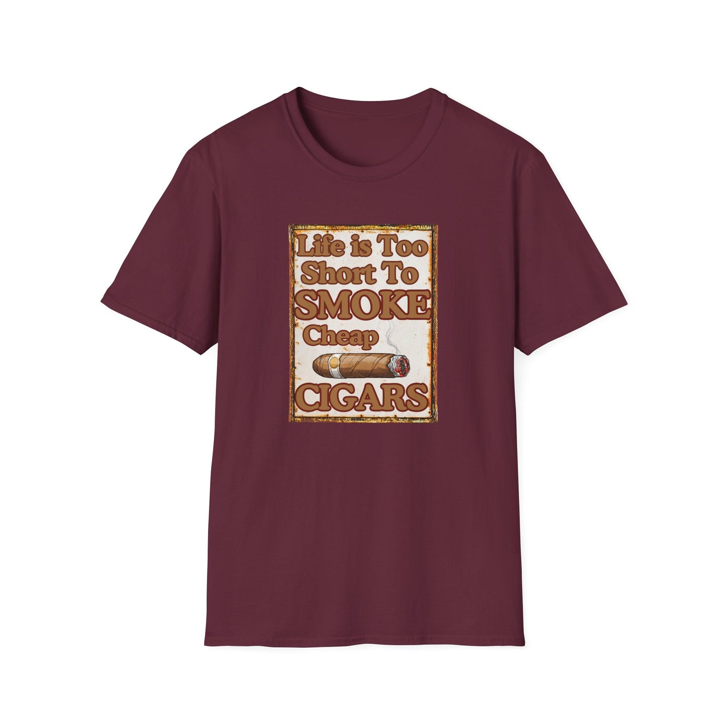 Life is too Short to Smoke Cheap Cigars T-Shirt, BBQ Pool Party Shirt, Fathers Day Gift, Relaxation Leisure, Cigar lover Gift, Grandpa Gift