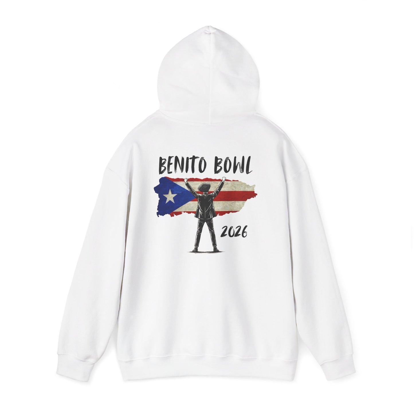 Benito Bowl PR Flag 2026 Hoodie, Benito Bowl XL, Football Fan Gift, Puerto Rico Boricua Heritage Culture Pride Hoodie