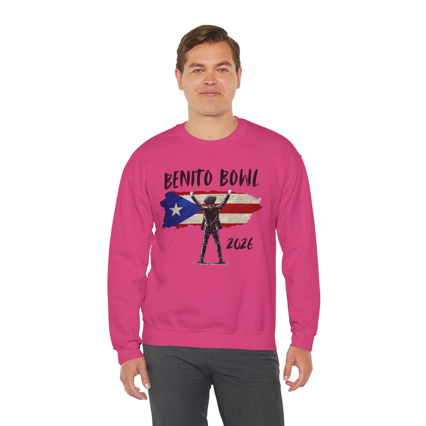 Benito Bowl 2026 PR Flag Sweatshirt, Benito Bowl, Football Fan Gift, Puerto Rico Boricua Heritage Culture Pride sweatshirt