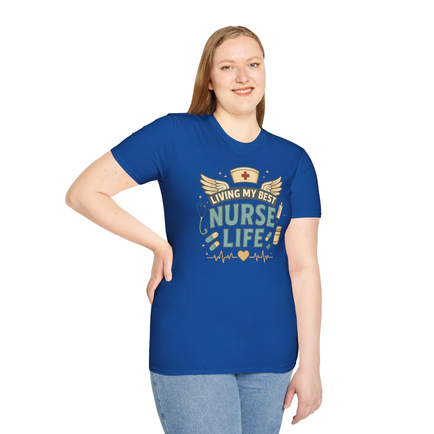 Living My Best Nurse Life Shirt – Cute Nurse Shirt for Women – RN Nurse Life Tee – Nurse Appreciation Gift, Medical Worker Shirt