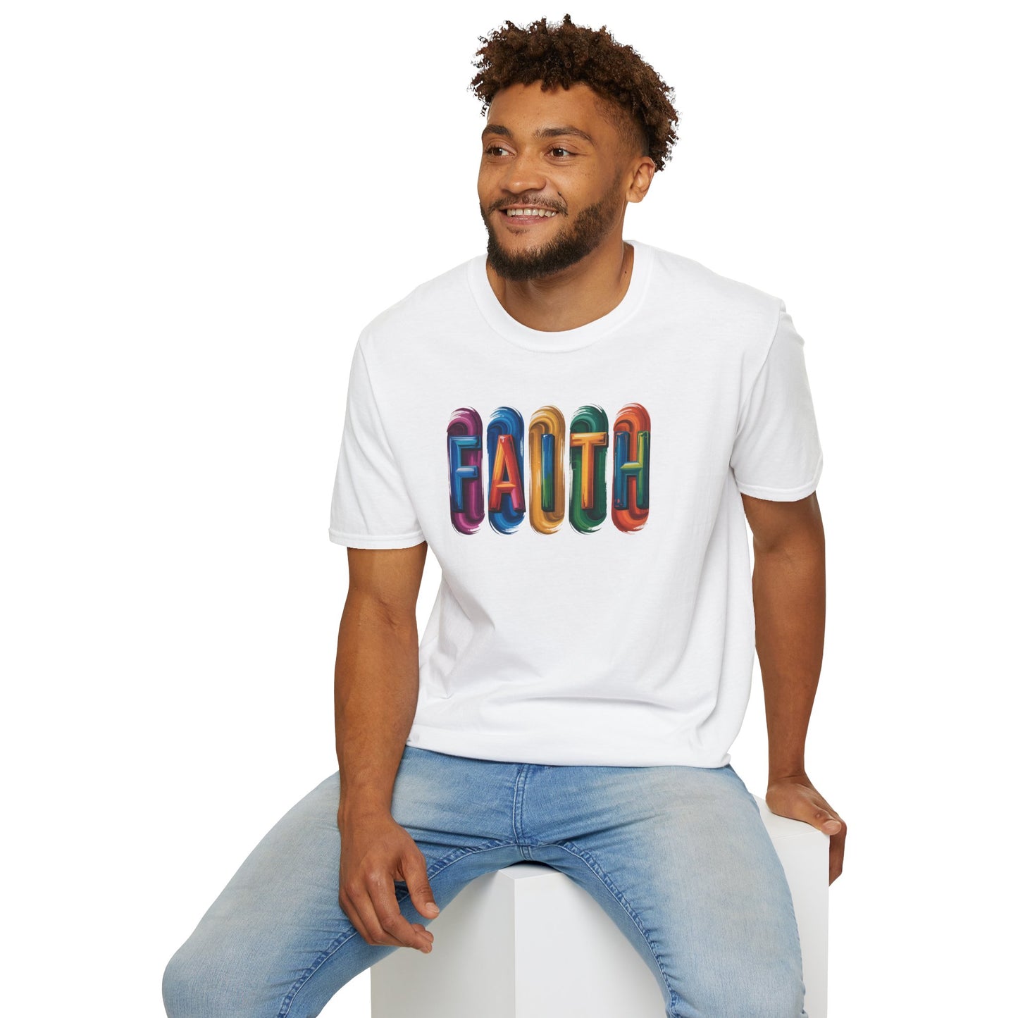 FAITH T-Shirt – Inspirational Christian Shirt for Men & Women, Colorful Faith Graphic Tee, Motivational Religious Apparel