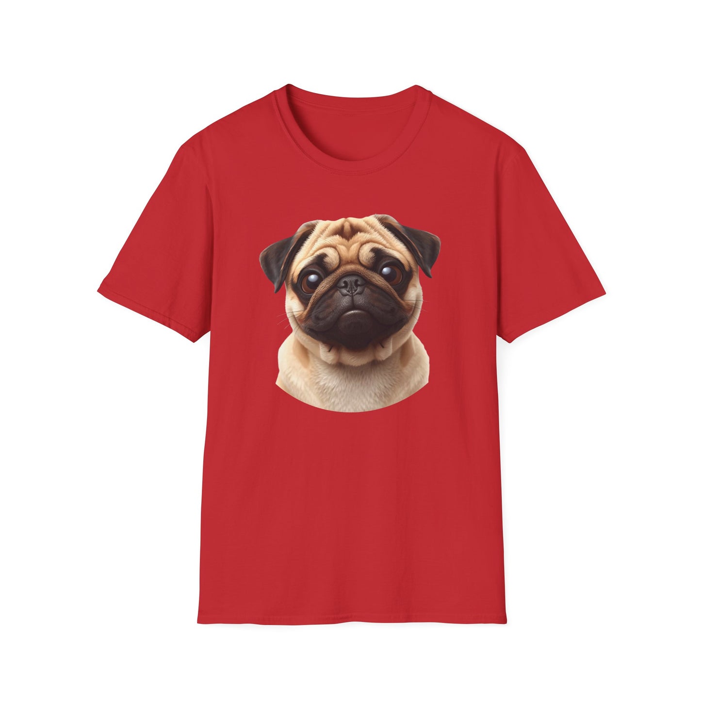 Pug Dog Portrait Shirt – Pug Dog Lover Gift, Cute Dog Mom Tee, Dog Dad Shirt, Pet Breed Apparel