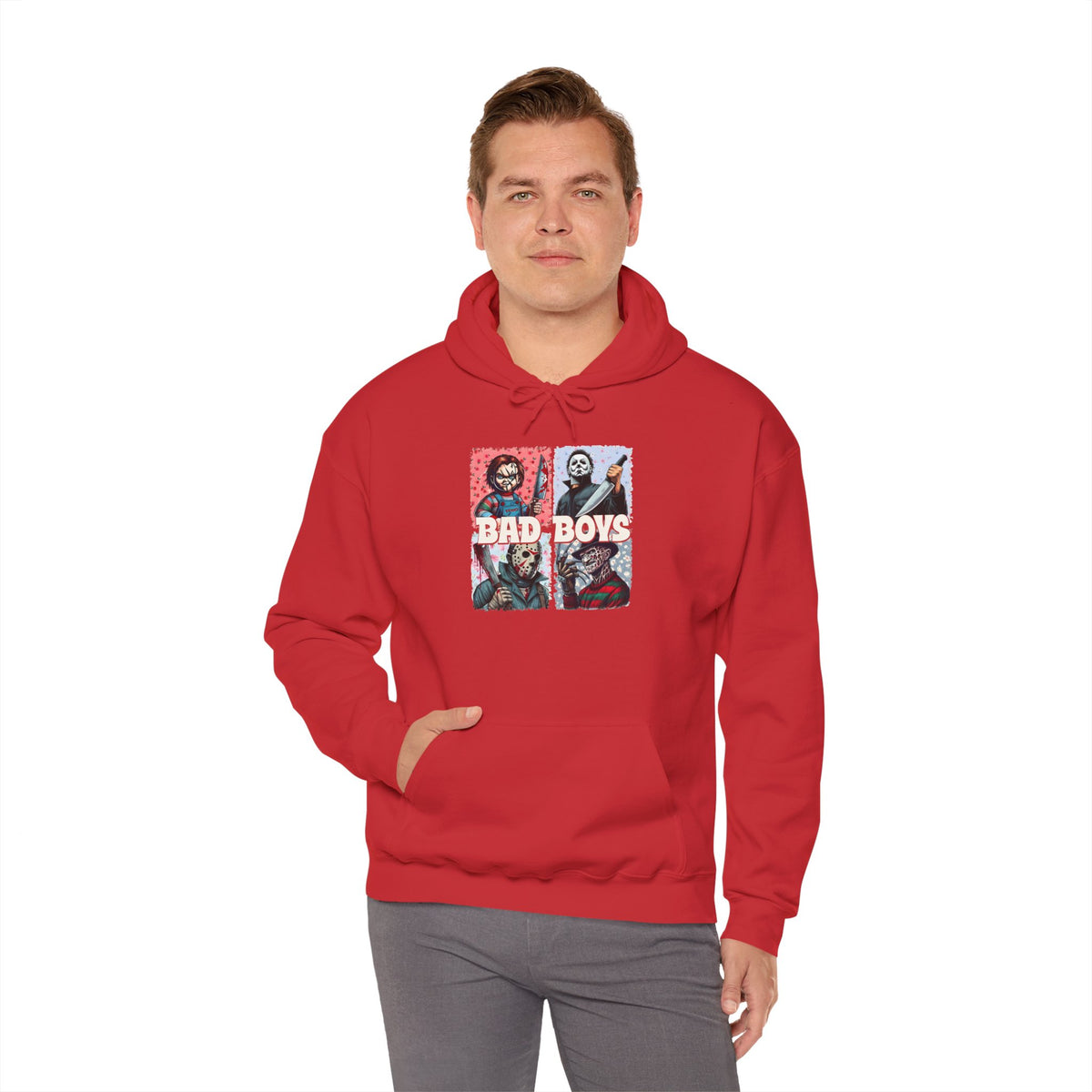 Horror Movie Villains Halloween Bad Boys Unisex Hoodie, Scary Movie Pullover, Horror Movie Sweatshirt, Halloween Costume Hoodie