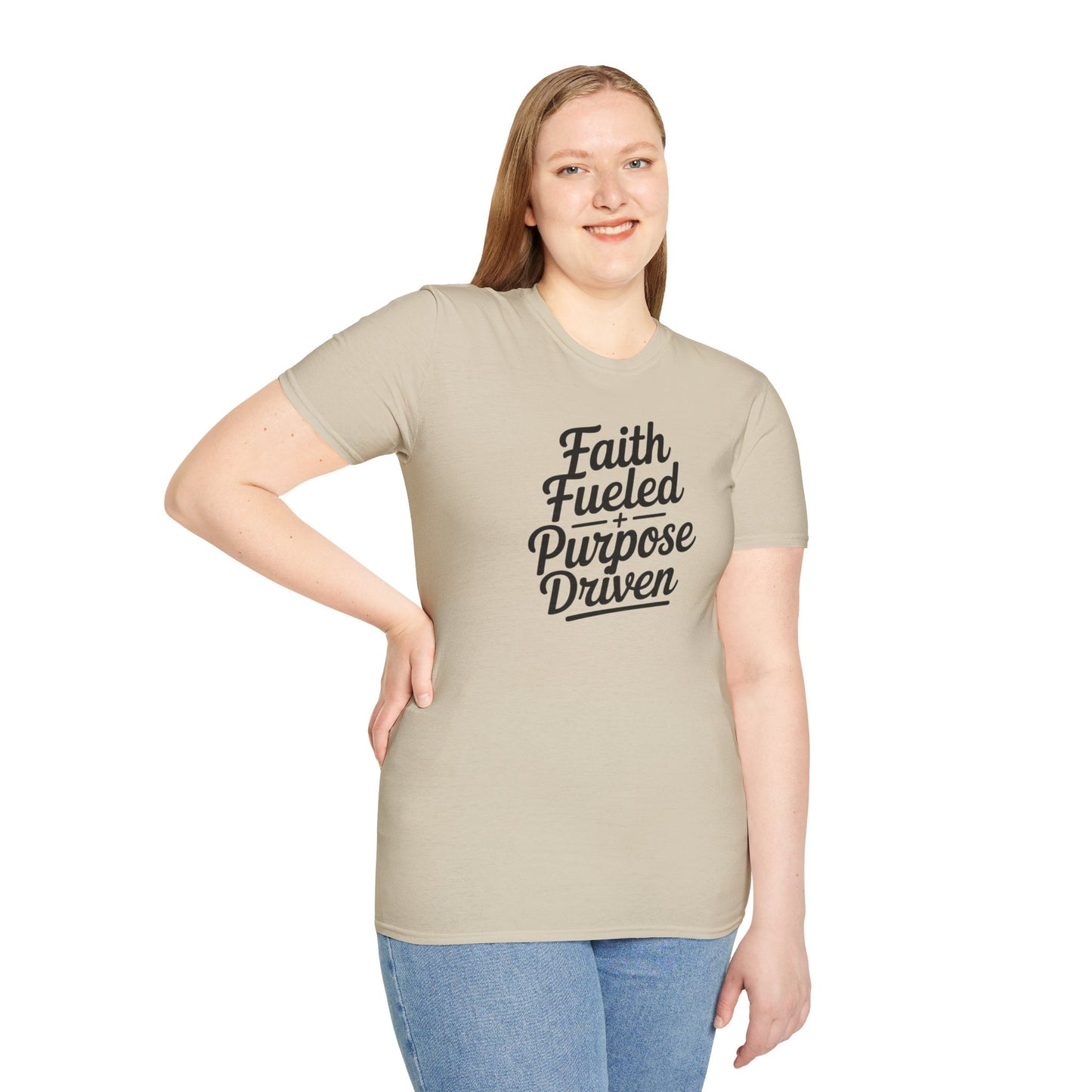 Faith Fueled Purpose Driven T-Shirt – Inspirational Christian Shirt, Motivational Faith Tee for Women & Men