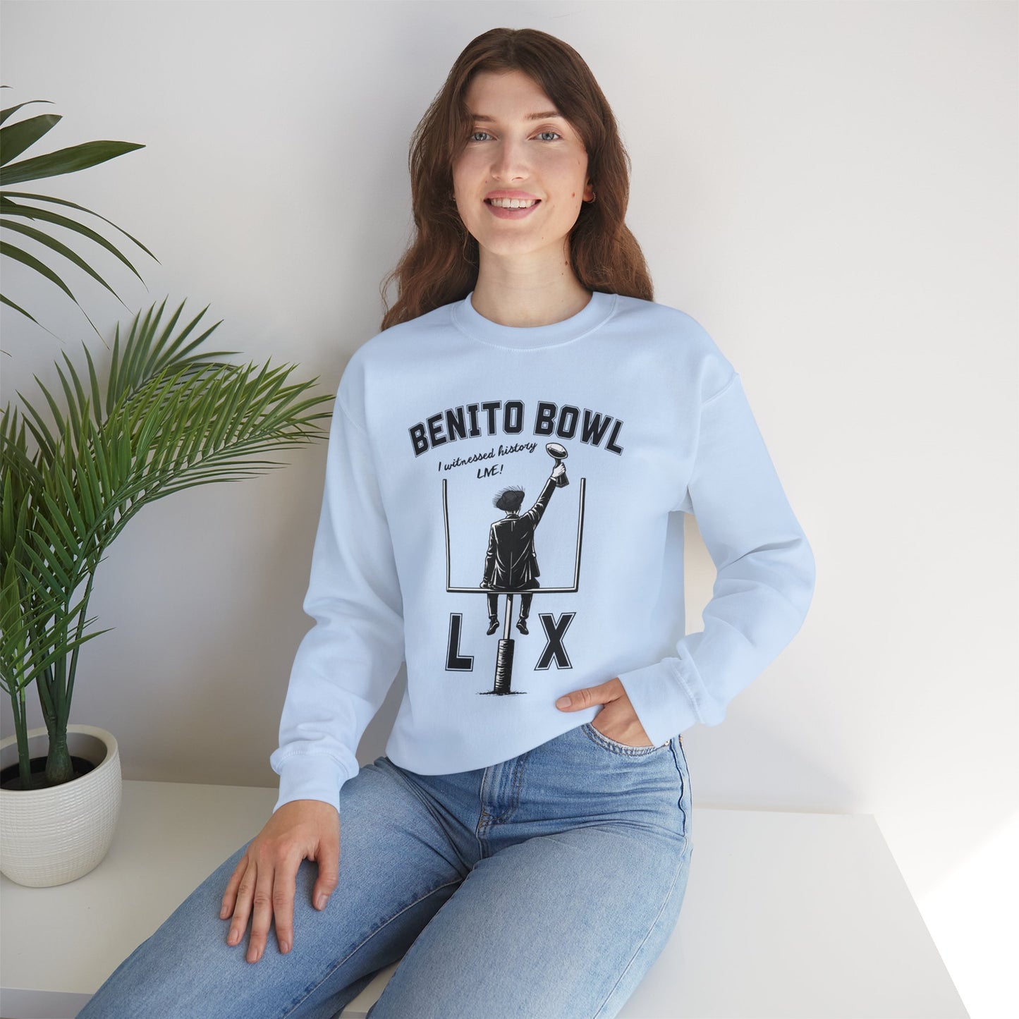 Benito Bowl LX Witnessed History Live Halftime Sweatshirt, Football Fan Gift, Benito Sweatshirt, Puerto Rico Boricua Heritage