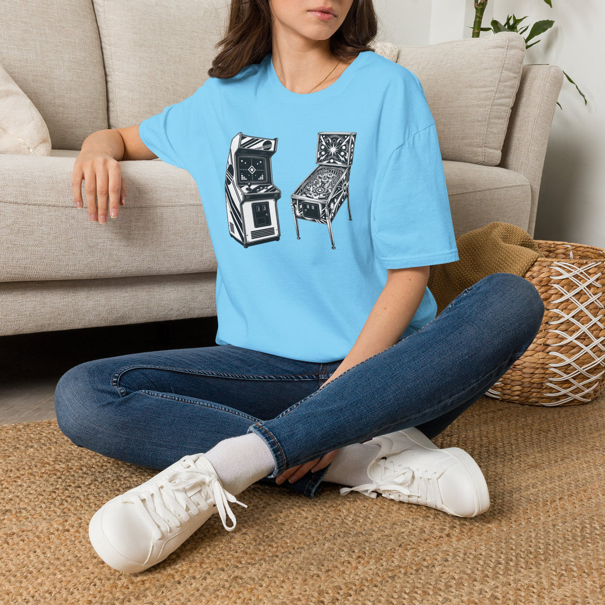 Arcade Game Shirt, Retro Pinball T-Shirt, Vintage Gaming Tee, Game Room Gift, Old School Gamer Shirt