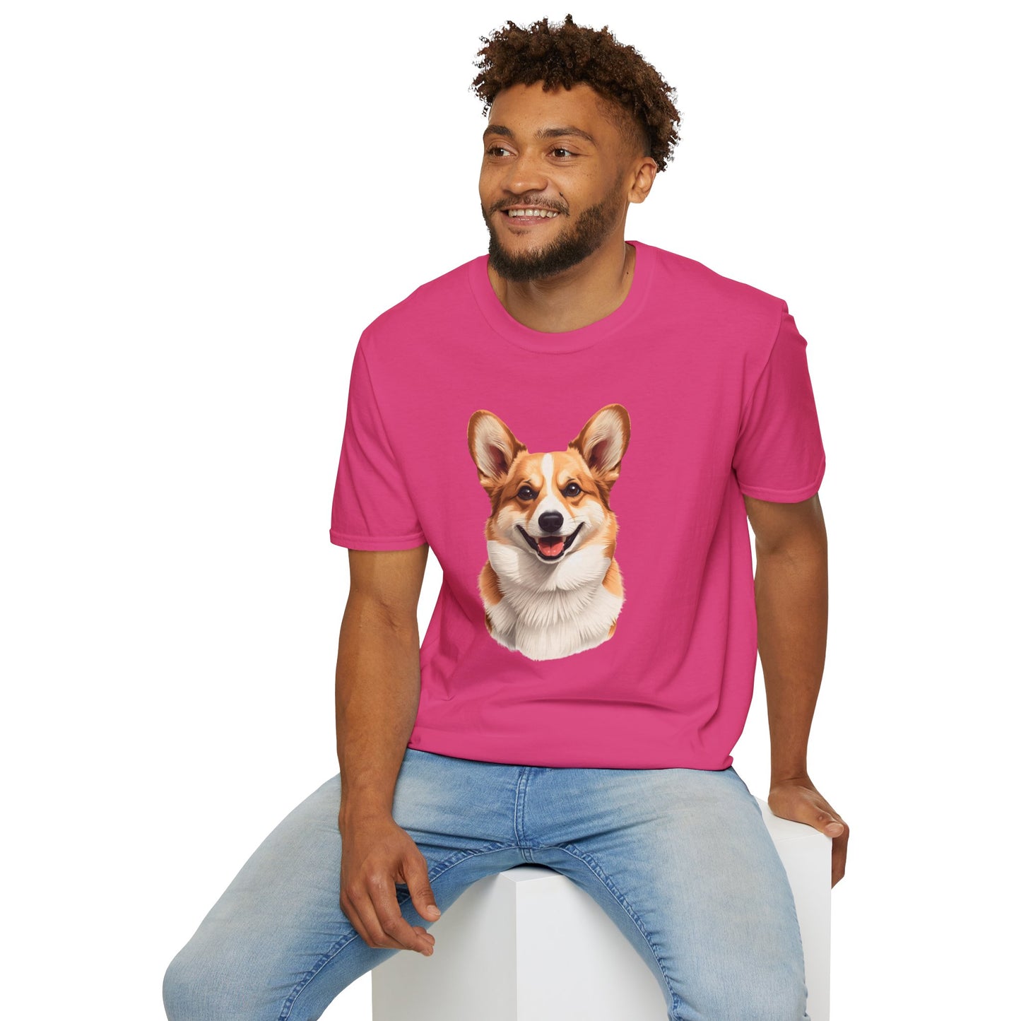 Corgi Dog Portrait Shirt – Corgi Dog Lover Gift, Cute Dog Mom Tee, Dog Dad Shirt, Pet Breed Apparel