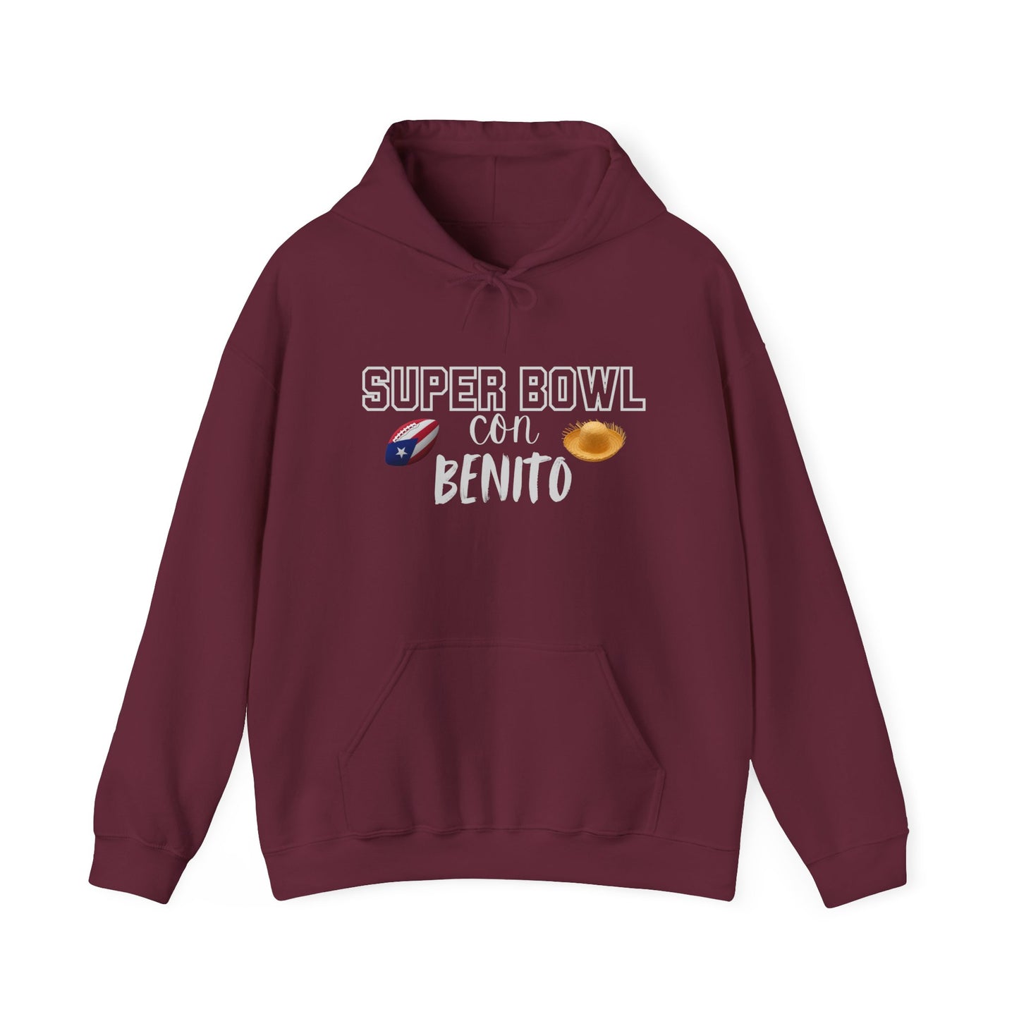 Benito Bowl Halftime Shirt 2026 Hoodie, Benito Bowl Hooded Sweatshirt, Football Fan Gift, Puerto Rico Heritage Hoodie, Boriqua Pride Gift