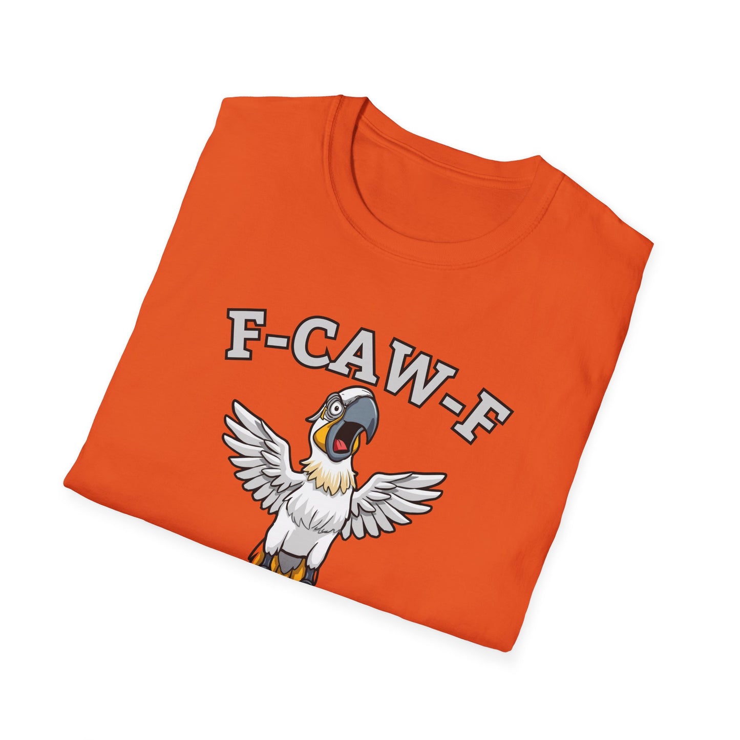 Funny F-CAW-F Macaw Parrot T-Shirt, Parrot Lover Shirt, Macaw Tee, Humorous Top, Macaw Parrot Apparel, Gift for him, Gift for her