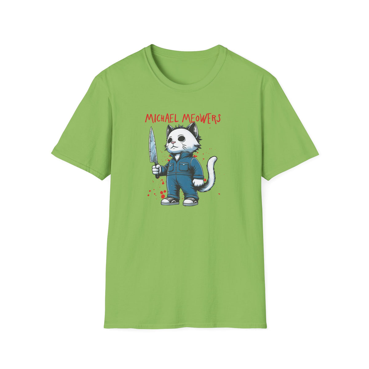Michael Meowers Halloween Funny Cat T-Shirt, Scary Movie Tee, Halloween Cat Shirt, Horror Movie Cat Fan Gift, Horror Movie Character