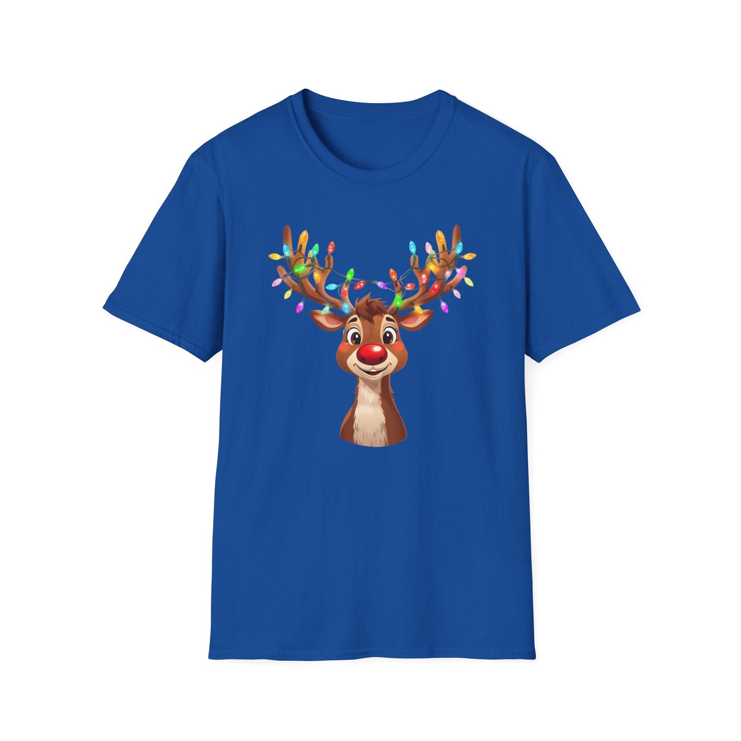 Reindeer with Christmas Lights Shirt, Family Christmas Shirts, Christmas T Shirt, Holiday Shirt, Cute Xmas Shirt for the family, Holiday Gift