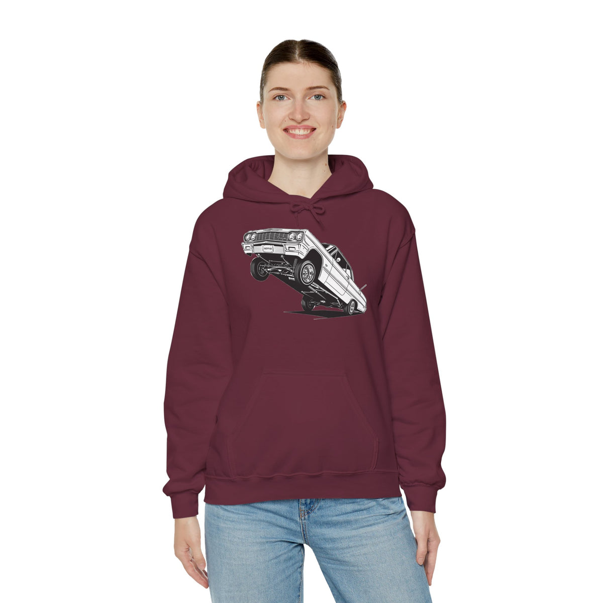 Classic Car Hoodie, Lowrider Car Hoodie, Vintage Auto Hoodie, Car Enthusiast Sweatshirt, Unisex Automotive Hoodie