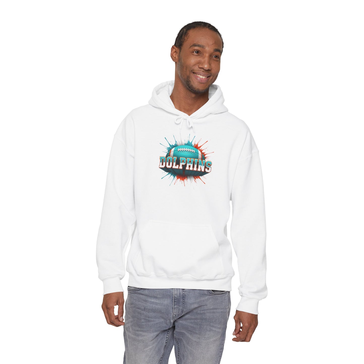 Miami Football Hoodie, Miami Team Hoodie, Football Gift for Miami Fans, Game Day Sports Fan Apparel, Football Fan Gift
