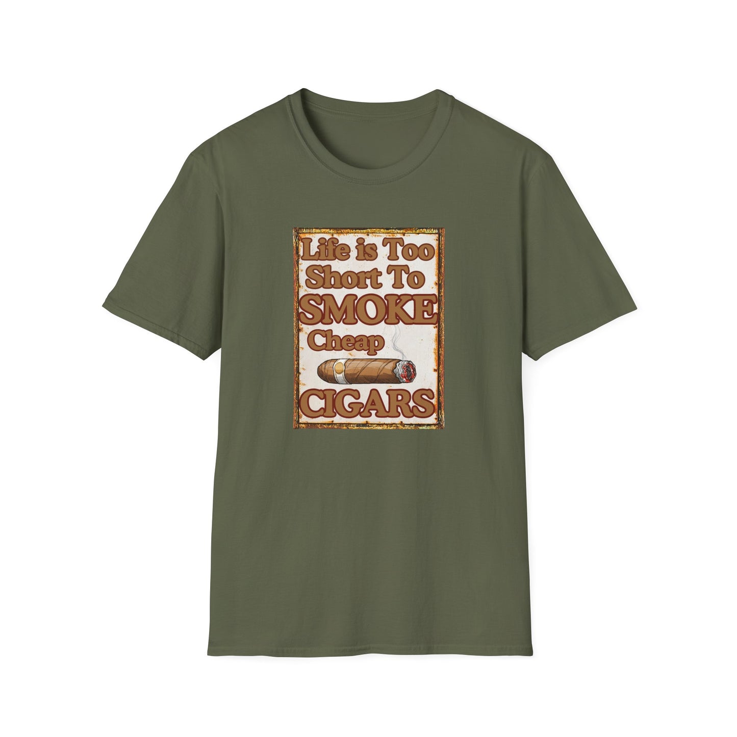 Life is too Short to Smoke Cheap Cigars T-Shirt, BBQ Pool Party Shirt, Fathers Day Gift, Relaxation Leisure, Cigar lover Gift, Grandpa Gift