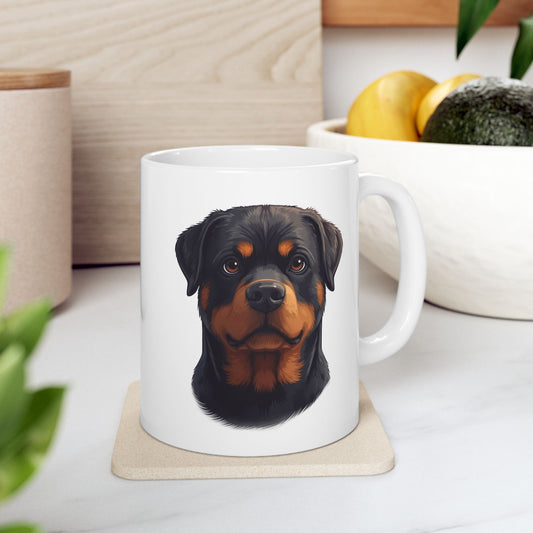Rottweiler Coffee Mug, Rottie Dog Mug, Dog Lover Mug, Pet Parent Gift, Rottweiler Mom Dad Cup 11oz or 15oz, Dog Lover Gift