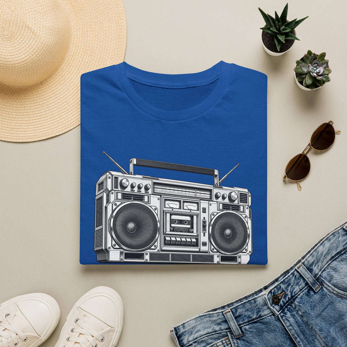 Boombox T-Shirt, Retro Music Shirt, Vintage Cassette Radio Tee, 80s 90s Nostalgia, Music Lover Gift