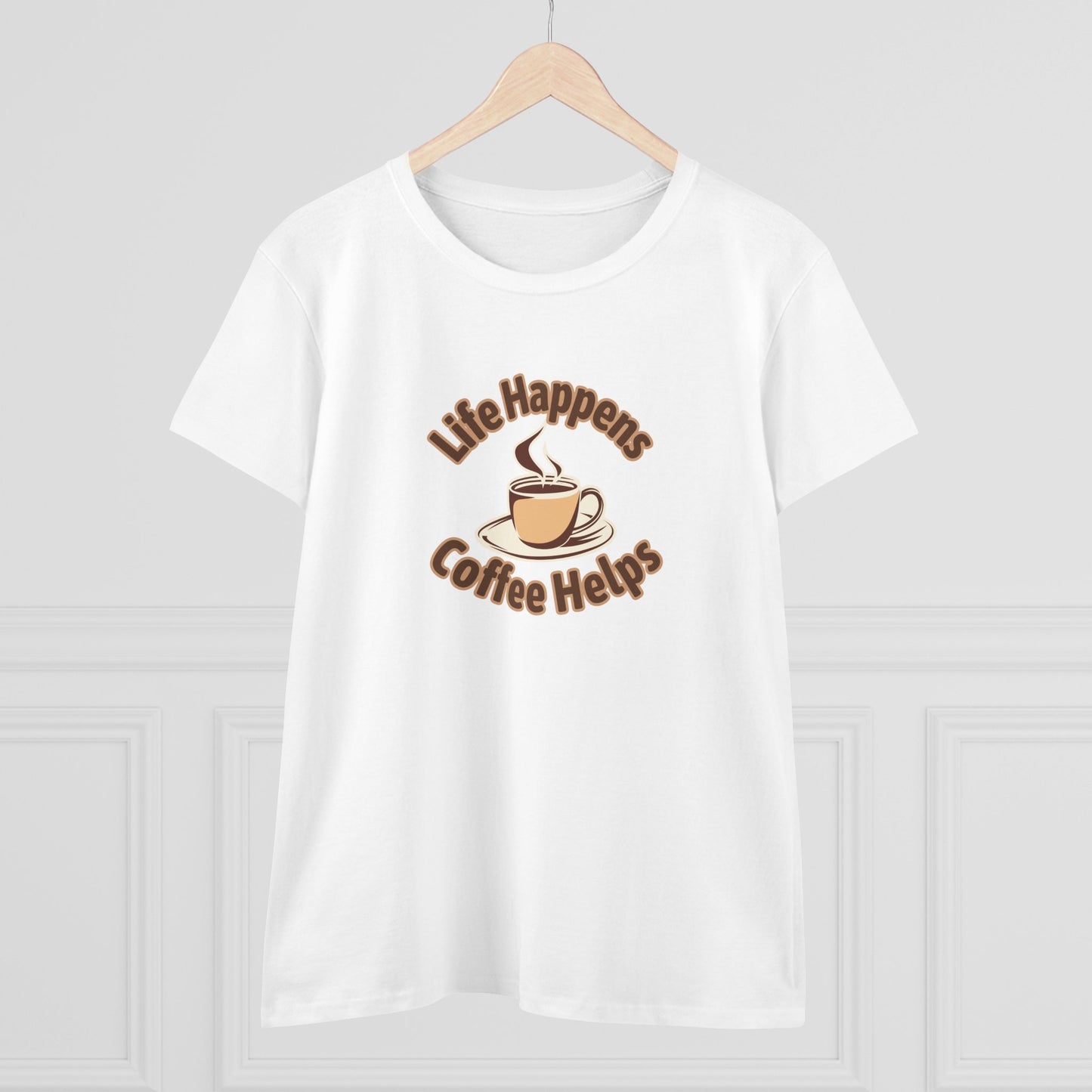 Life Happens Coffee Helps Shirt, Funny Coffee Shirt, Mother's Day Gift, Coffee Lover Gift, Mom Gift, Coffee Drinker Gift, Mother Gift