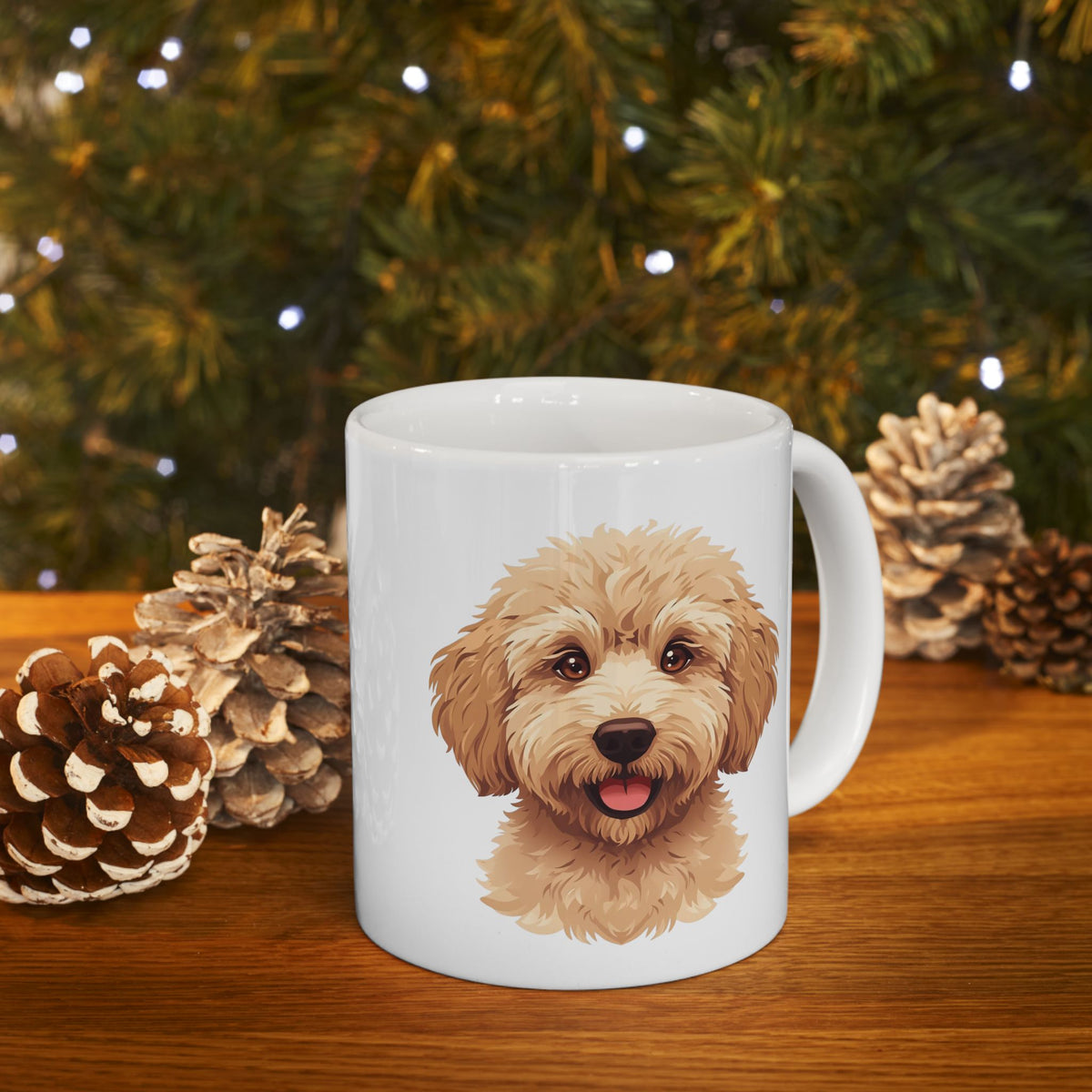 Labradoodle Coffee Mug, Cute Doodle Dog Mug, Dog Lover Mug, Pet Parent Gift, Doodle Mom Dad Cup 11oz or 15oz, Dog Lover Gift