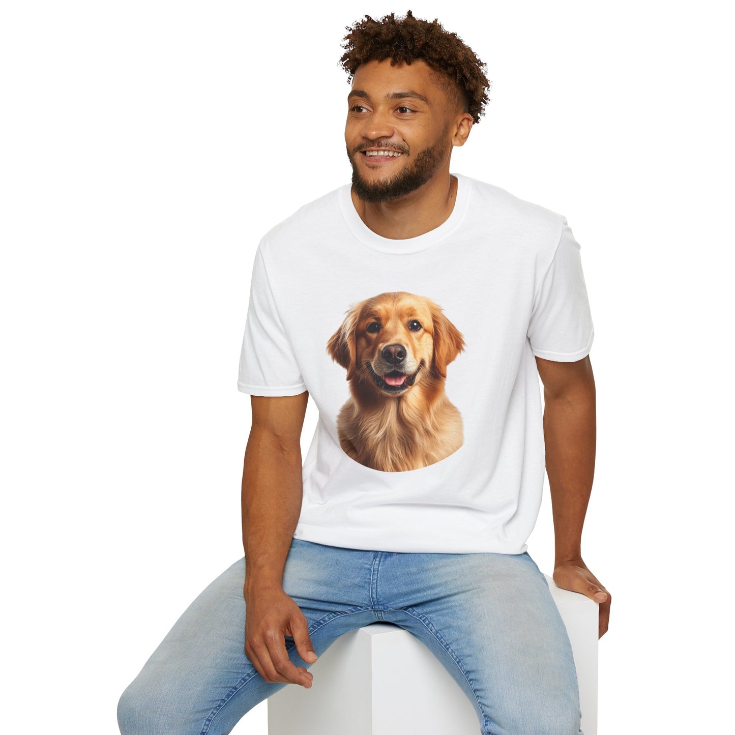 Golden Retriever Dog Portrait Shirt – Lab Dog Lover Gift, Cute Dog Mom Tee, Dog Dad Shirt, Pet Breed Apparel