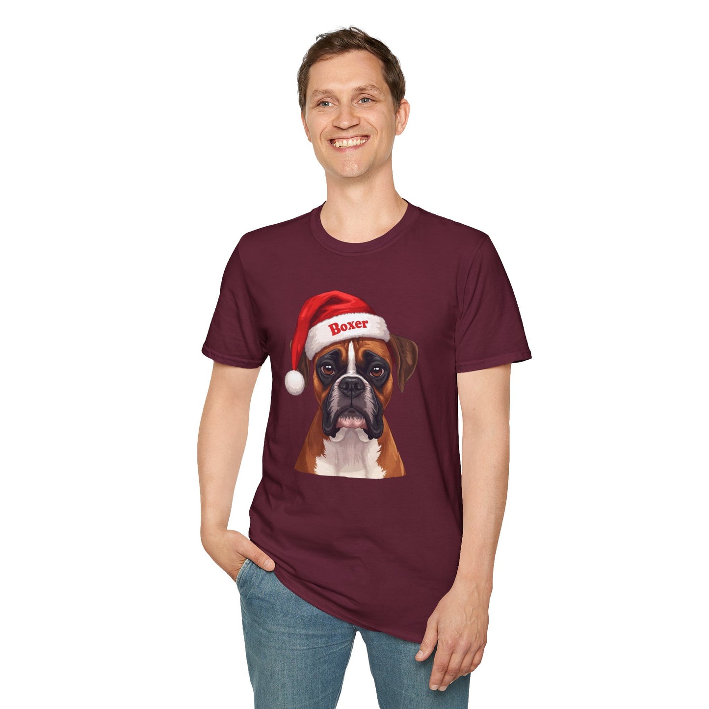 Boxer Dog Portrait Shirt – Boxer Dog Lover Gift, Cute Dog Mom Tee, Dog Dad Shirt, Pet Breed Apparel