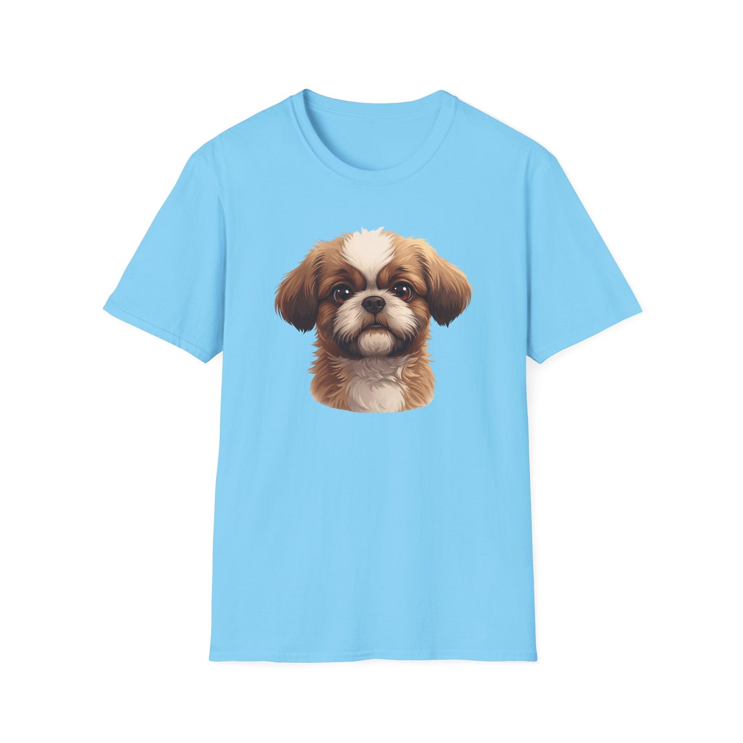 Shih Tzu Dog Portrait Shirt – Shih Tzu Shepherd Dog Lover Gift, Cute Dog Mom Tee, Dog Dad Shirt, Pet Breed Apparel