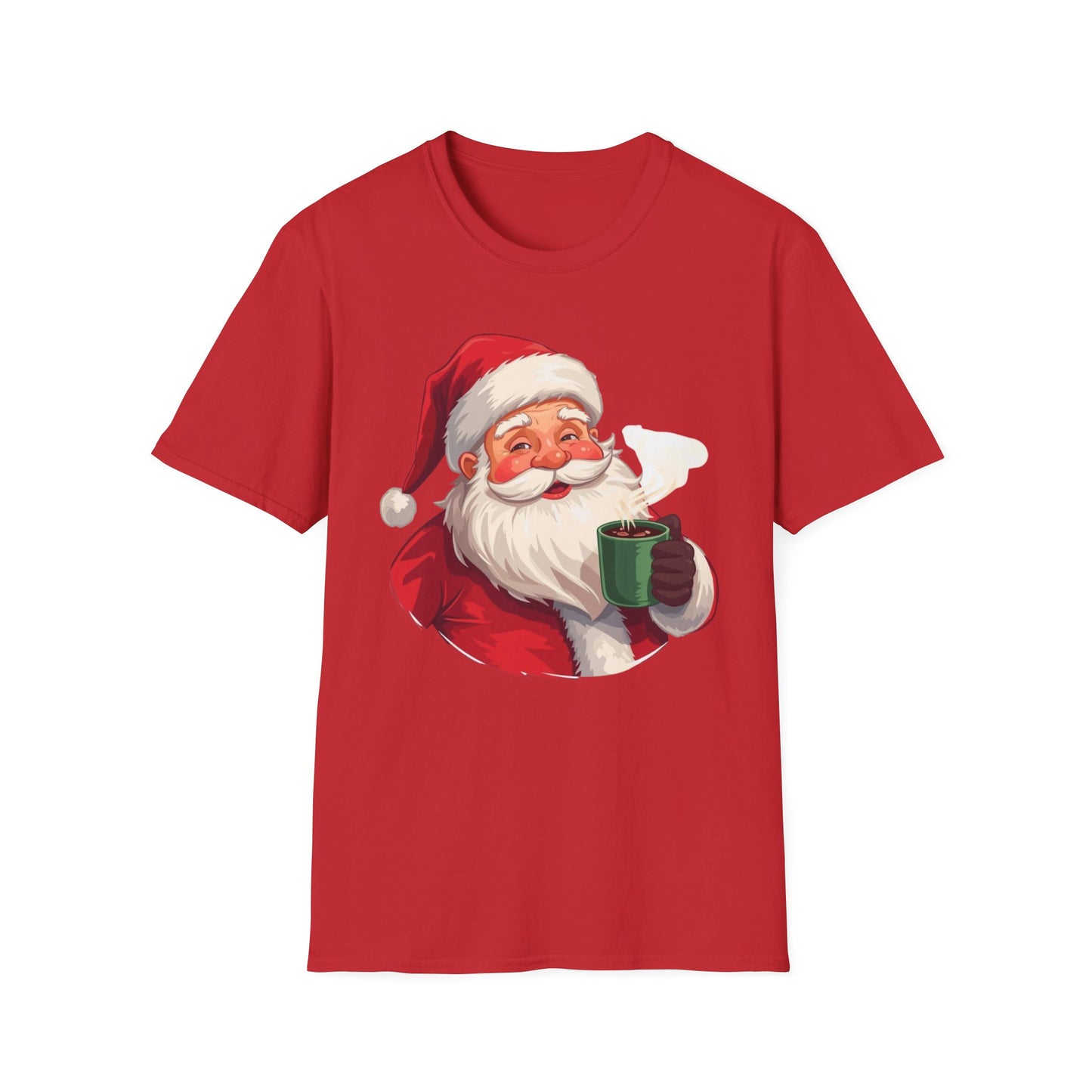 Santa enjoying Hot Chocolate Shirt, Family Christmas Shirts, Christmas T Shirt, Holiday Shirt, Cute Xmas Shirt for the family, Holiday Gift