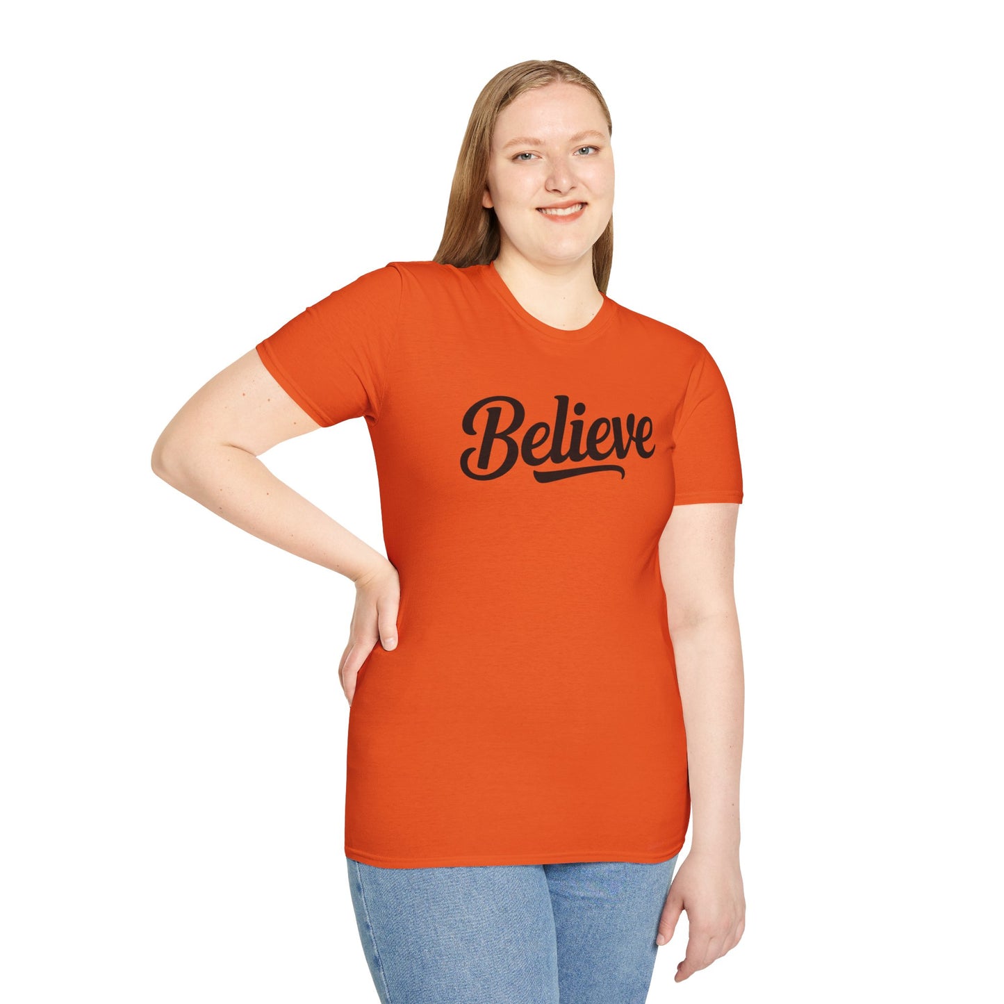 Believe T-Shirt – Inspirational Faith Shirt, Christian Motivational Tee, Positive Encouragement Apparel