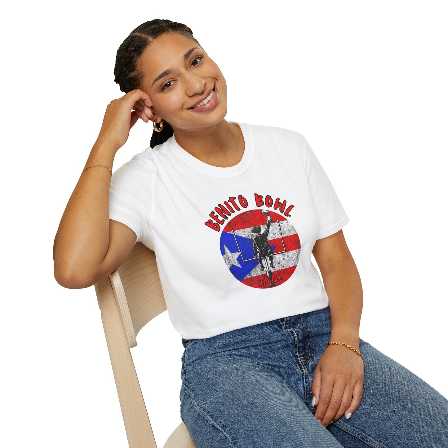 Benito Bowl 2/8/26 T-Shirt – Puerto Rico Heritage Tee, Boricua Pride Football Fan Shirt