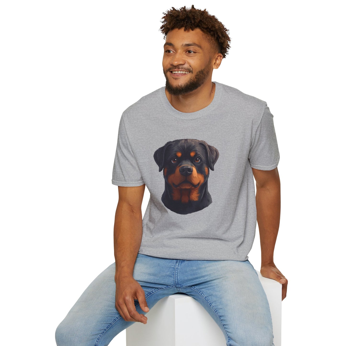 Rottweiler Dog Portrait Shirt – Rottweiler Dog Lover Gift, Cute Dog Mom Tee, Dog Dad Shirt, Pet Breed Apparel