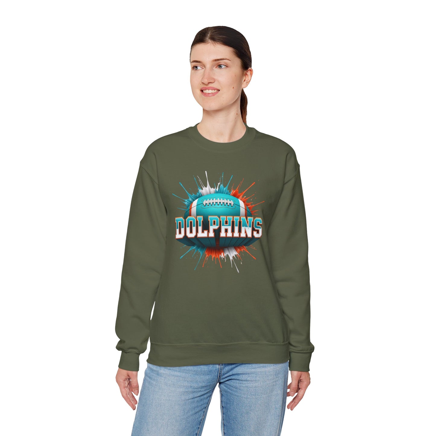 Miami Football Sweatshirt, Miami Team Sweatshirt, Football Gift for Miami Fans, Game Day Sports Fan Football Apparel